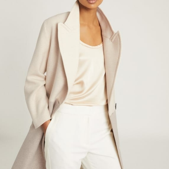 *1 Left* NWT REISS | $690 Vale Color Block, Wool Blend Coat - Picture 5 of 11